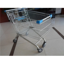 European Style Supermarket Chrome Shopping Cart